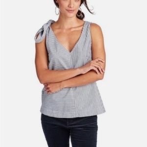 NWOT Vineyard Vines Double V Neck Striped Tank Top XS